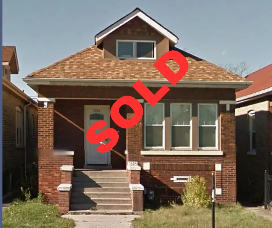 Chicago bungalow property purchased as is by cash home buyers.